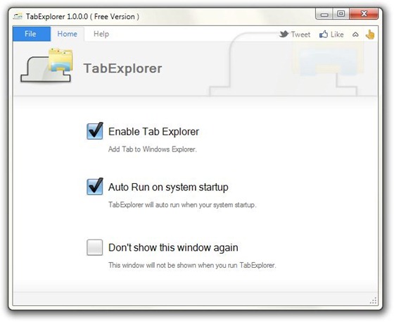 TabExplorer_Mainscreen