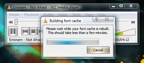 VLC_Building_Font_Cache