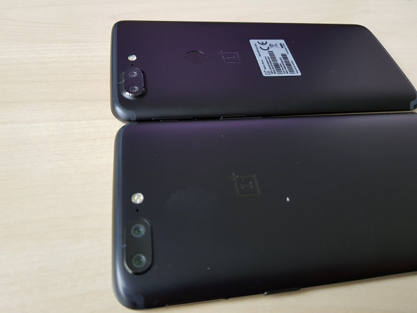 OnePlus 5T Box Leaked Back Compared